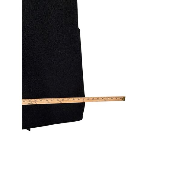 Vintage Jimmy Hourihan Ireland 100% Wool Wrap Coat Black Purple Small - Picture 13 of 16